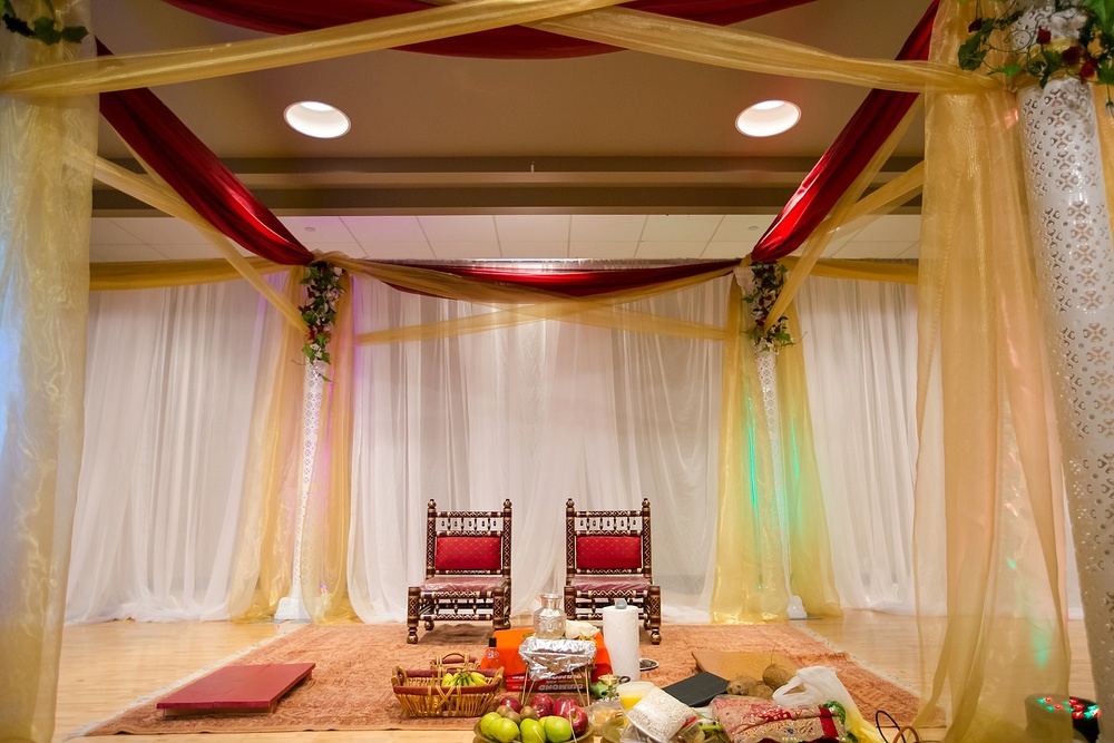 Hindu Temple wedding ceremony chairs