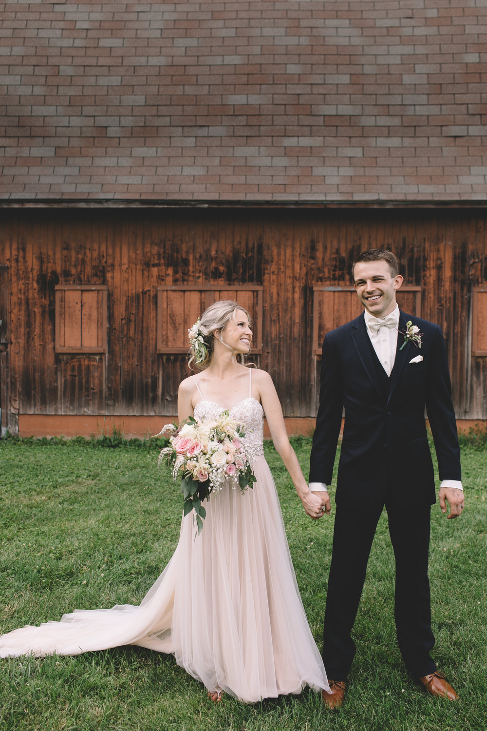 Bride and groom at Lussier Family Heritage Center