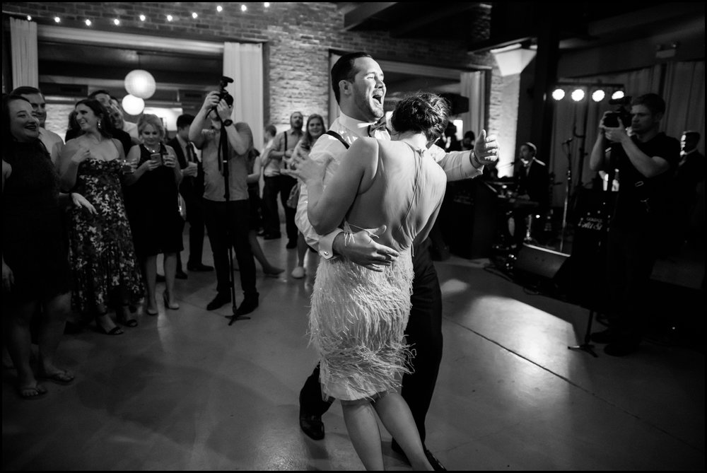  people dancing at Architectural Artifacts Chicago wedding 