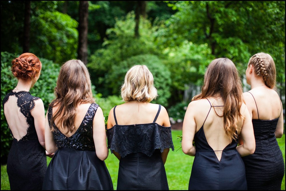  bridesmaids navy blue dresses 