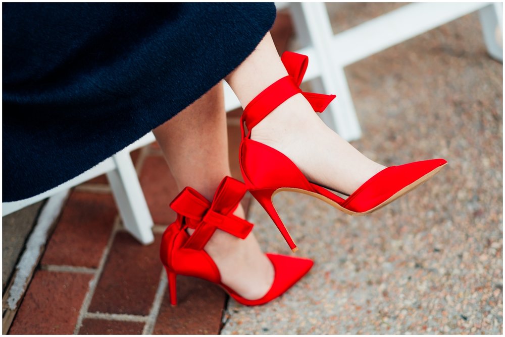  Red high heels 