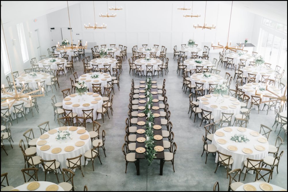Indoor Hutton House wedding reception 
