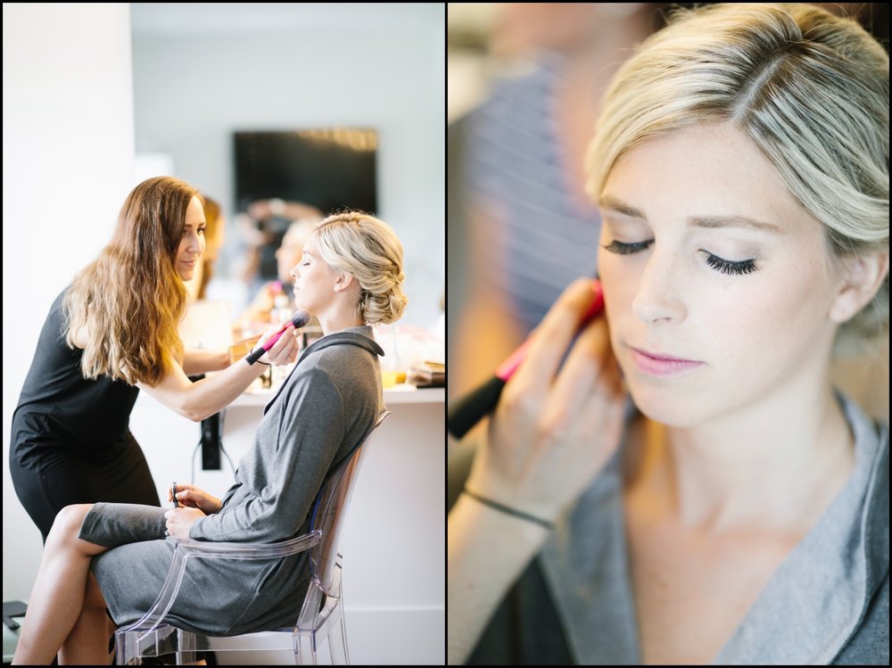  Bride getting ready for her Hutton House wedding  