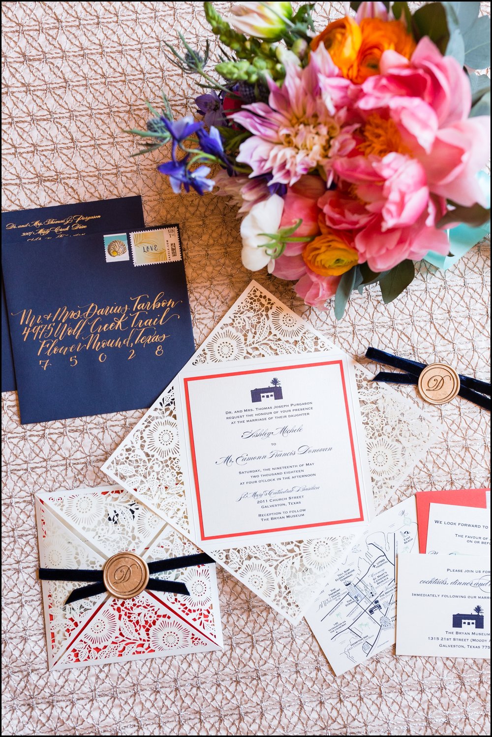  colorful wedding invitations  