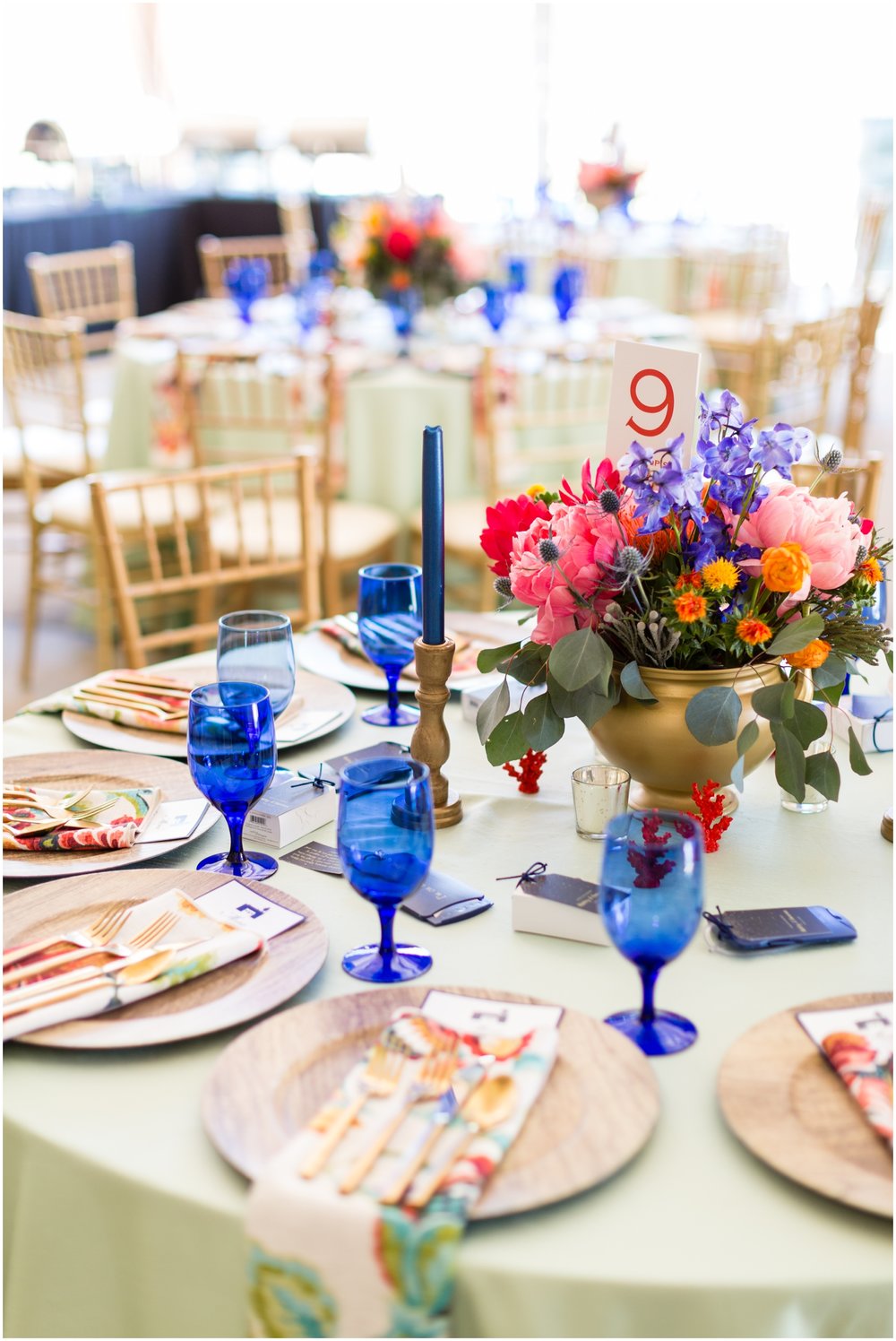  colorful wedding tablescape 