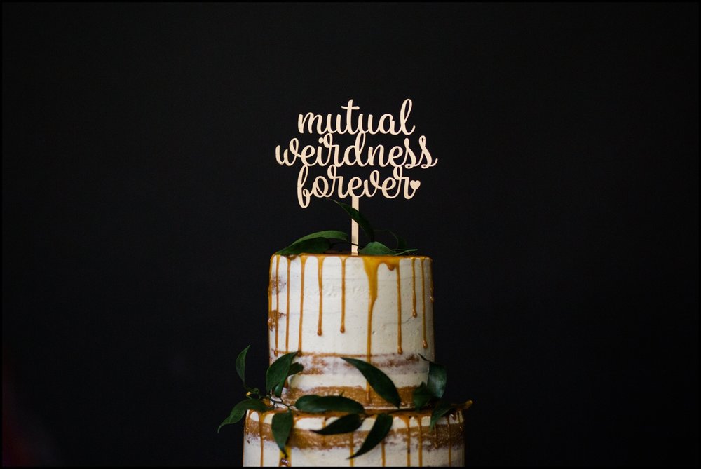 Wedding cake at Donovan Pavilion wedding