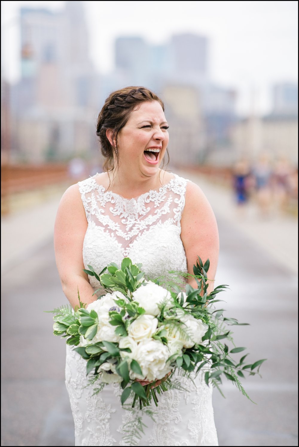  Bride laughing in mpls 