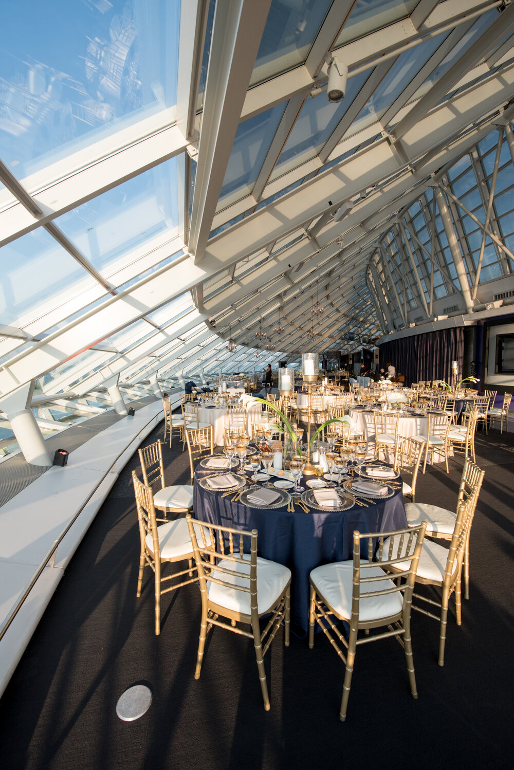 Adler Planetarium wedding reception table