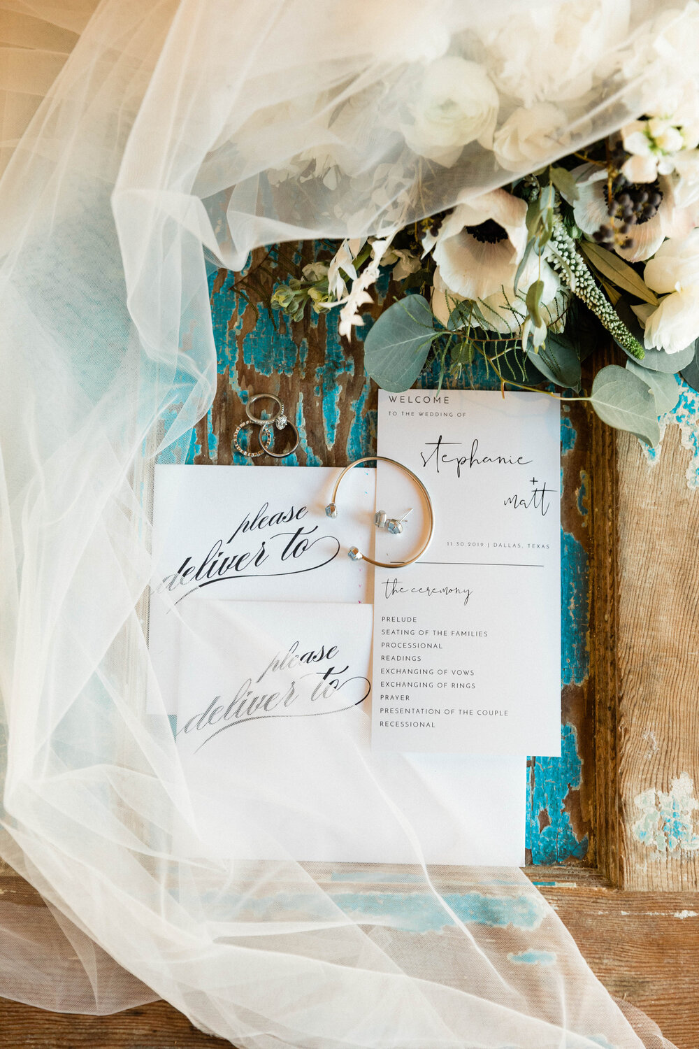 Invitations for a Hickory Street Annex wedding