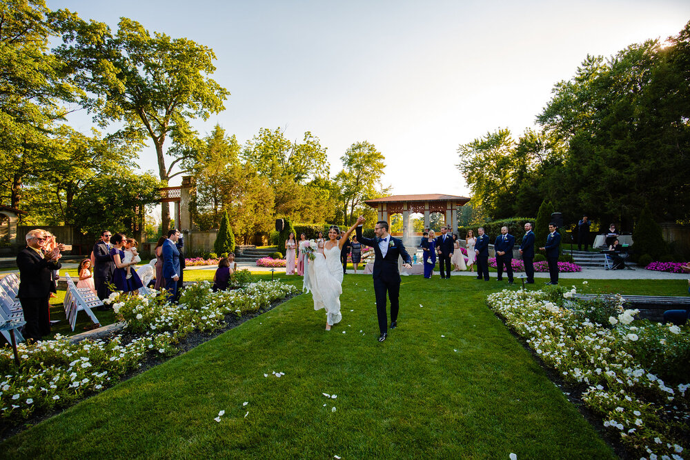 Armour House at Lake Forest Academy wedding ceremony