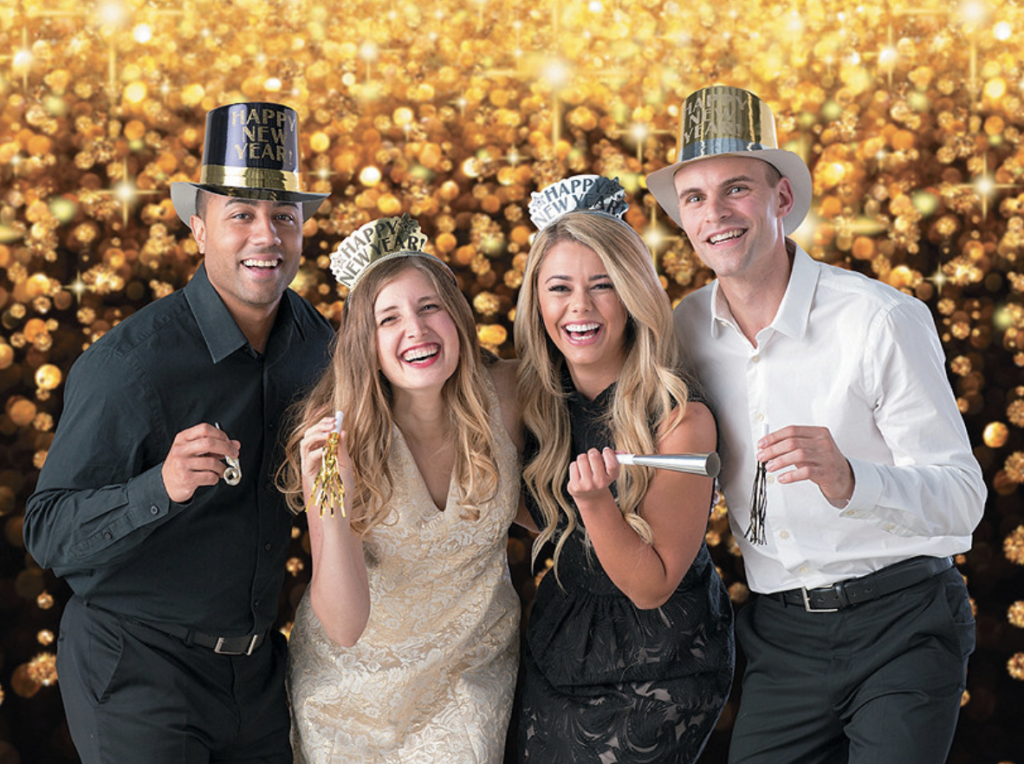 Photo Booth Prop Ideas for New Years Eve Wedding