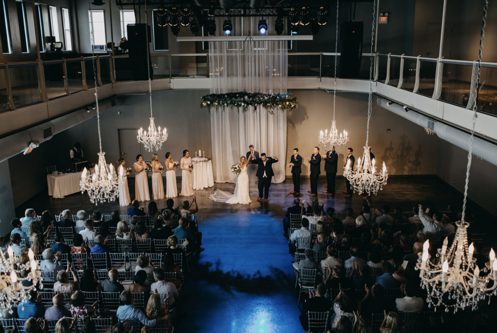 Wedding reception at MUSE Event Center Minnesota wedding venue