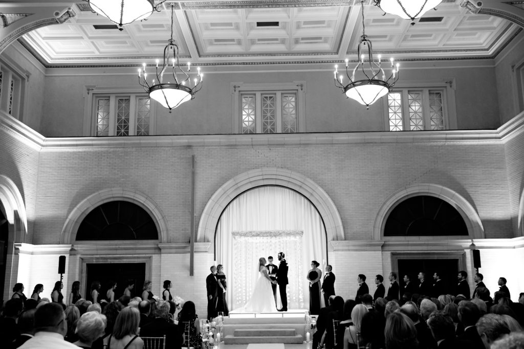Ceremony at The Depot Renaissance Minneapolis hotel Minnesota wedding venue 