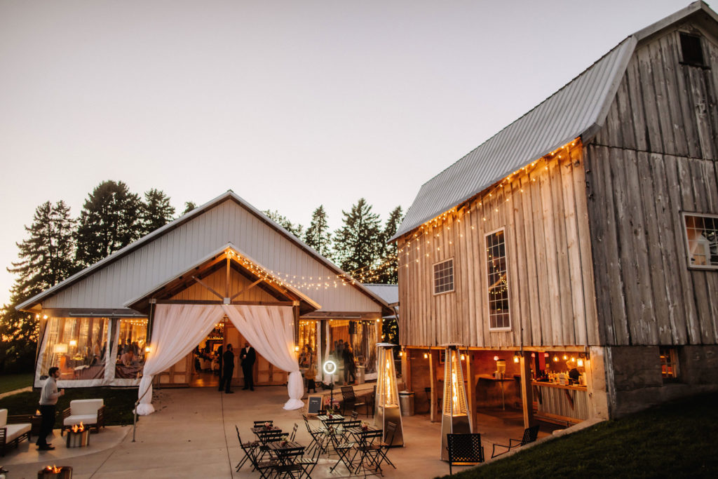Outdoors of Legacy Hill Farm Minnesota wedding venue