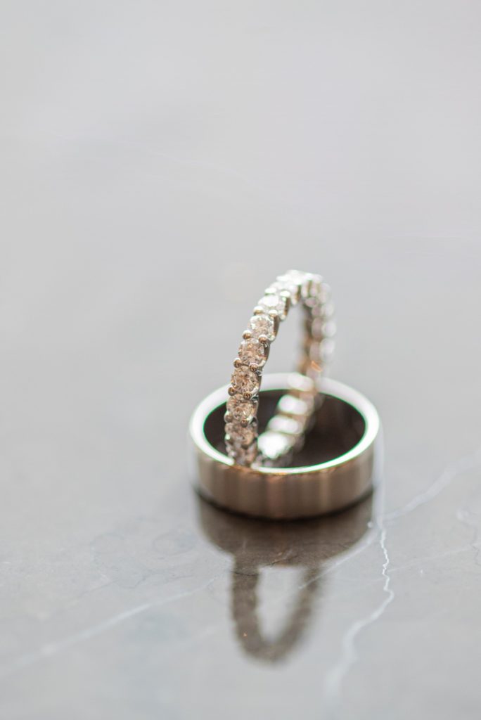 Silver & Diamond Wedding Rings