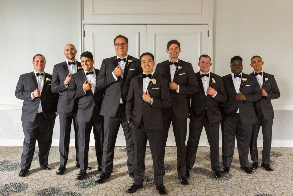 Groomsmen at Fairmont Hotel Chicago wedding