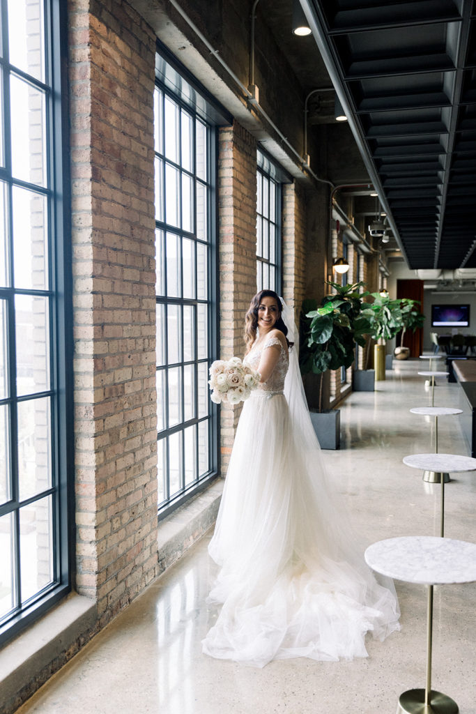Bride at The Old Post Office Chicago wedding venue