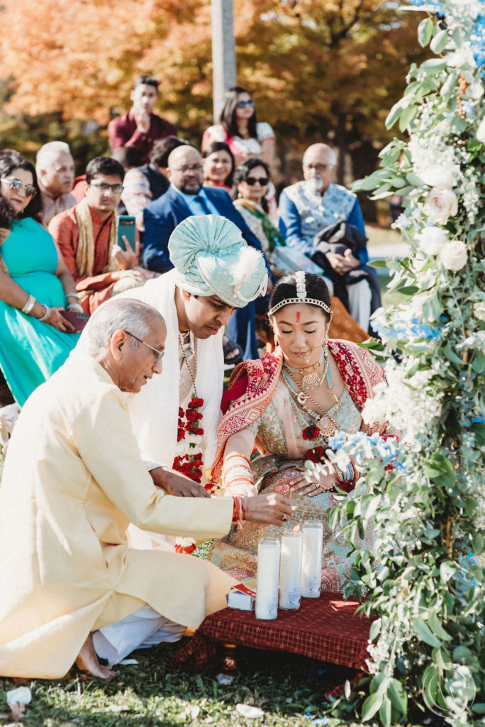 Indian-Christian wedding ceremony