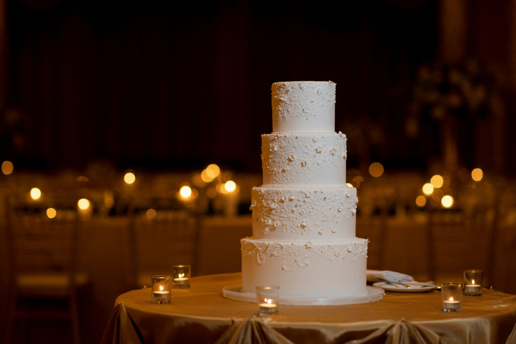 Wedding cake at The Drake in Chicago