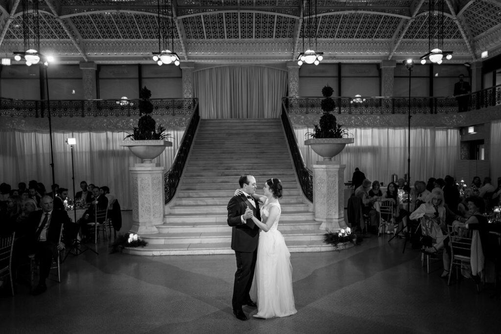 Black tie wedding at the Rookery Chicago