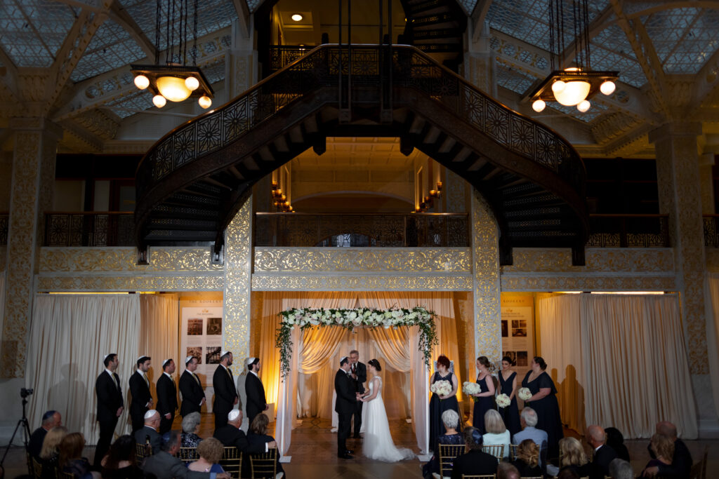 Historic wedding venue The Rookery evening ceremony