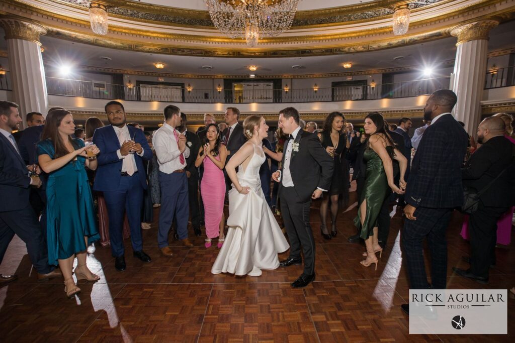 Dancing at Intercontinental Chicago wedding