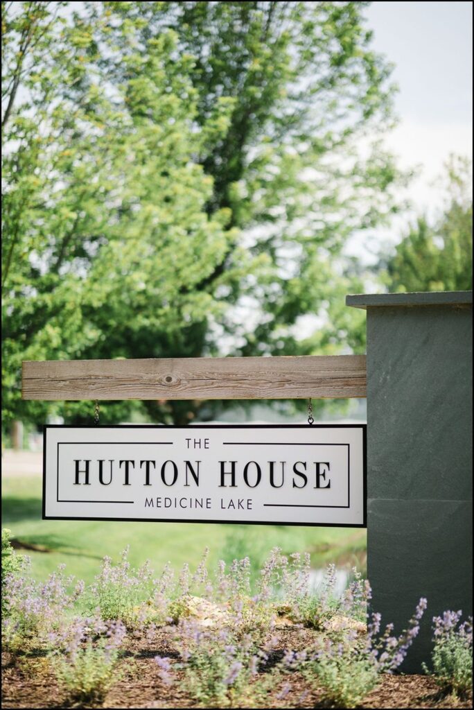 The Hutton House on Medicine Lake entrance